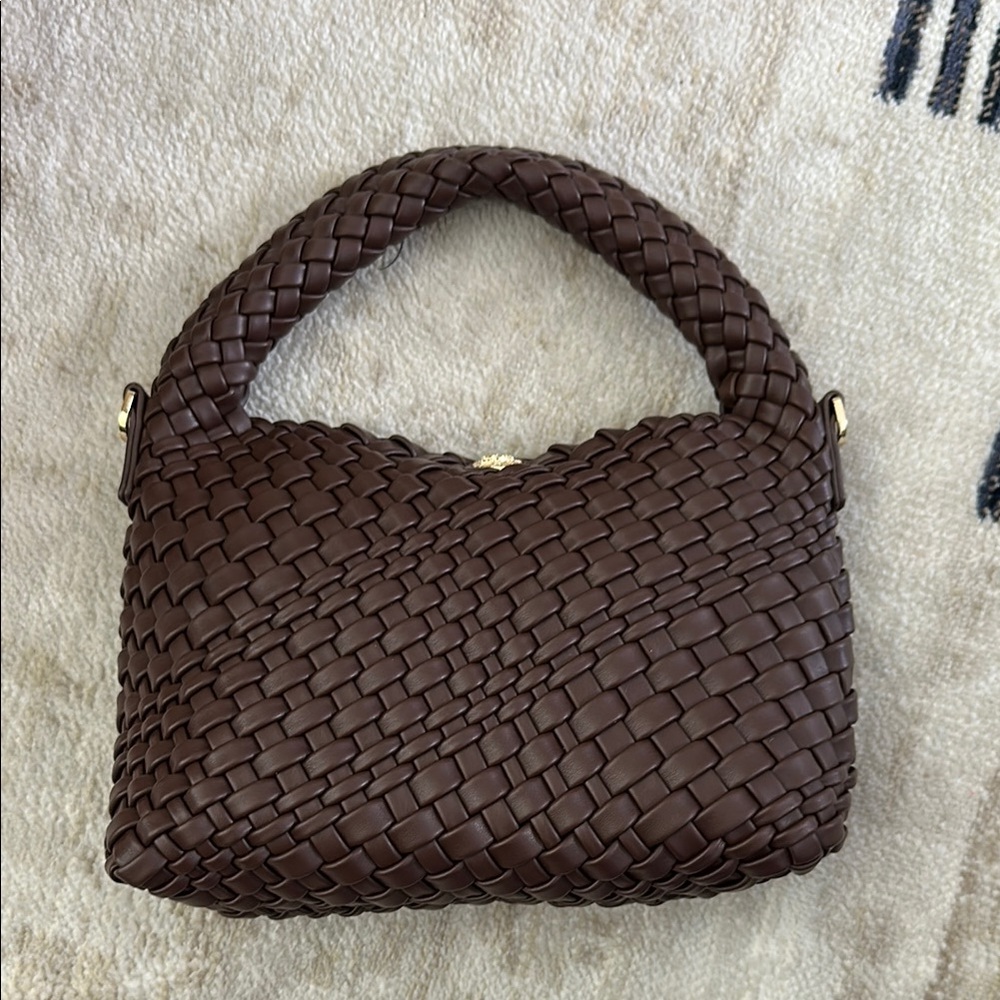 Dune London Brown Woven Hobo Bag - Picture 2 of 3